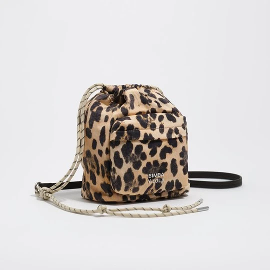 Zdjęcie produktu Torebka mini nylon panterka BIMBA Y LOLA LEOPARD NATURAL