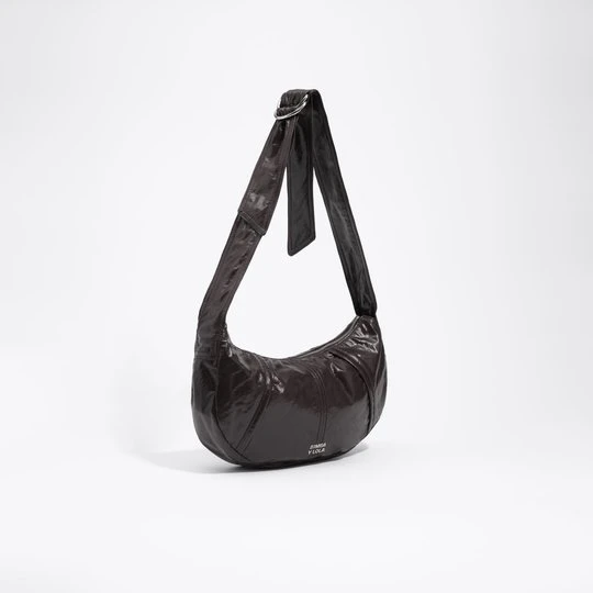 Zdjęcie produktu Torebka Moon średnia błyszcząca bakłażan BIMBA Y LOLA AUBERGINE