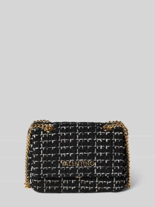 Zdjęcie produktu Torebka na długim pasku z detalem z logo VALENTINO BAGS Czarny