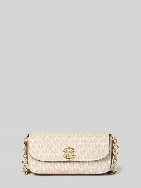 Zdjęcie produktu Torebka na łańcuchu z klapką i kieszenią wsuwaną model 'NOLITA' Michael Kors Écru