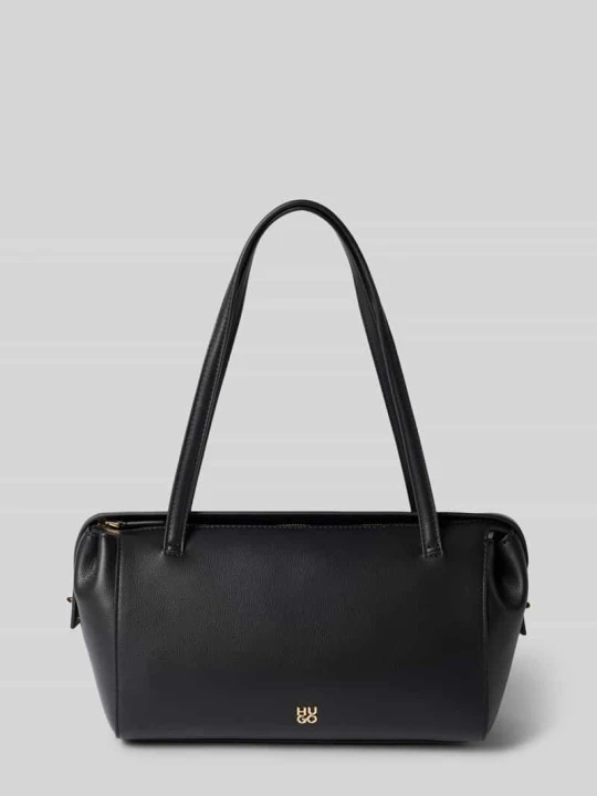 Zdjęcie produktu Torebka na rączce z materiał skóropodobny model 'Meelo_Duffle' Hugo Czarny