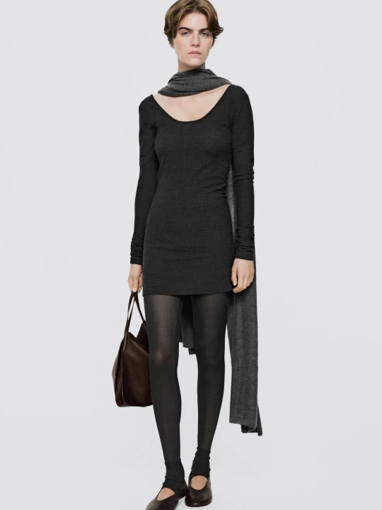 Zdjęcie produktu Torebka Na Ramię Z Klapką – Limited Edition - Czekoladowy - Massimo Dutti - Female