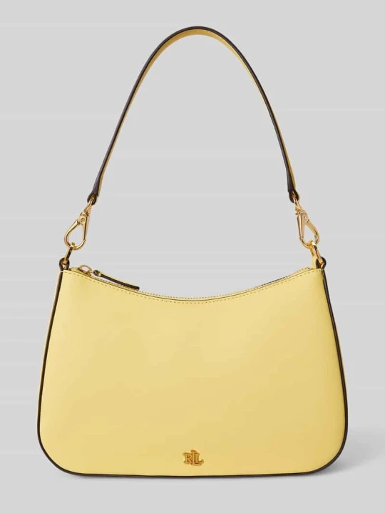 Zdjęcie produktu Torebka na ramię z prawdziwej skóry model 'Danni' Lauren Ralph Lauren Żółty