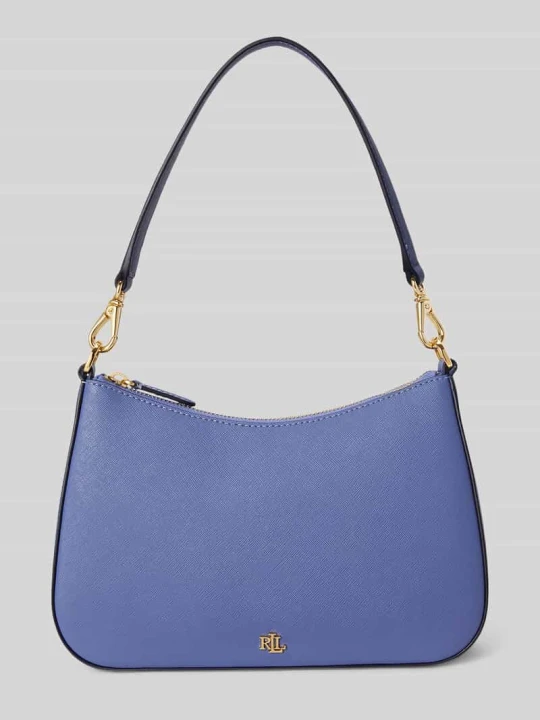 Zdjęcie produktu Torebka na ramię z prawdziwej skóry model 'Danni' Lauren Ralph Lauren Niebieski