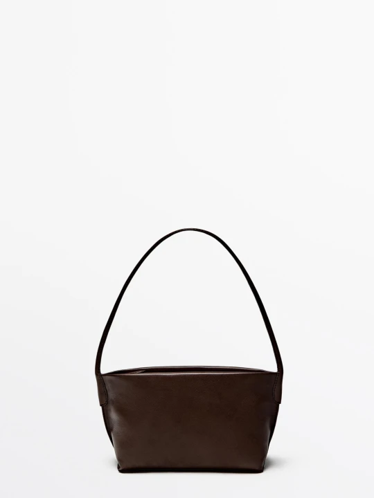 Zdjęcie produktu Torebka Na Ramię Ze Skóry Nappa - Skórzany - Massimo Dutti - Female