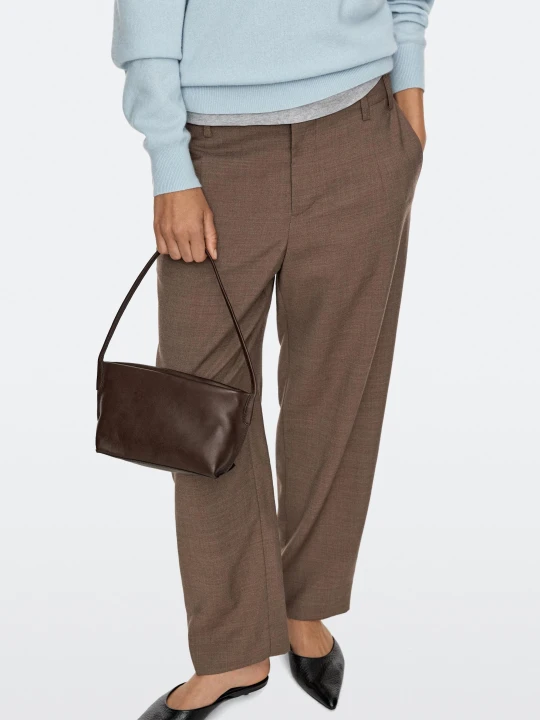 Zdjęcie produktu Torebka Na Ramię Ze Skóry Nappa - Skórzany - Massimo Dutti - Female