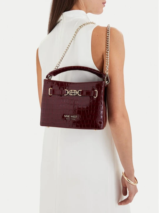 Zdjęcie produktu Torebka Nine West EO-CITY GRACE-LDA9420 CROCO Czerwony ciemny