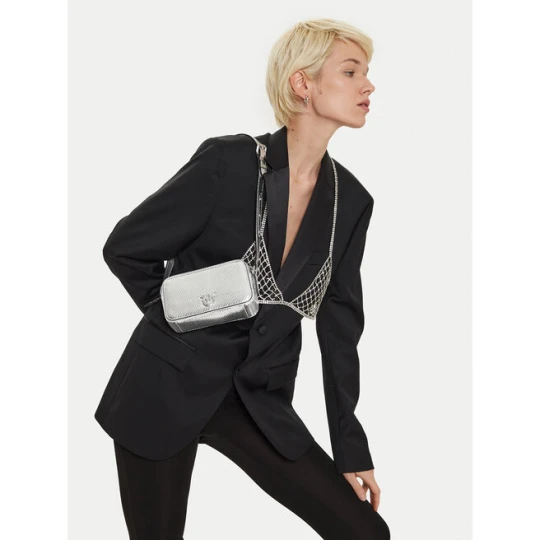 Zdjęcie produktu Torebka PINKO Camera Case AI 24-25 PLTT 102810 A1VG Srebrny