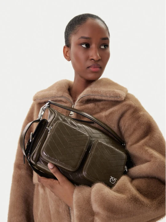 Zdjęcie produktu Torebka PINKO Cargo Camera Bag Al 25-25 PLTT 105110 A2JC Brązowy