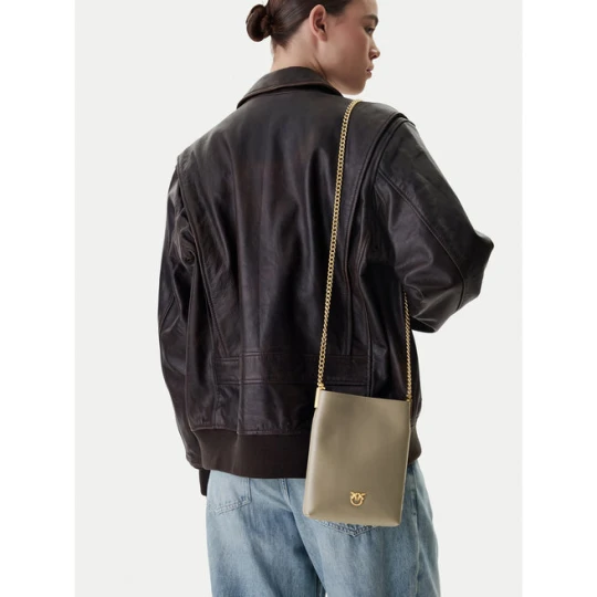 Zdjęcie produktu Torebka PINKO Flat Satchel AI 25-26 PCPL 105352 A0QO Szary