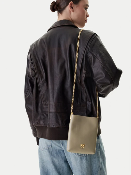 Zdjęcie produktu Torebka PINKO Flat Satchel AI 25-26 PCPL 105352 A0QO Szary