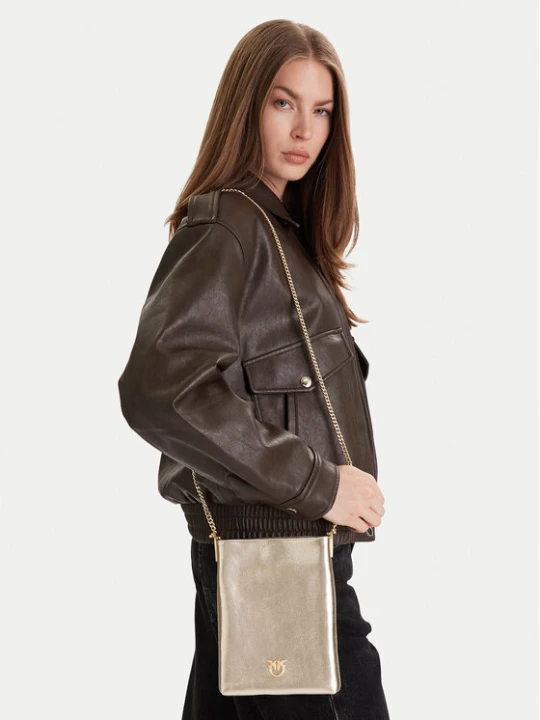 Zdjęcie produktu Torebka PINKO Flat Satchel AI 25-26 PCPL 105352 A2O9 Złoty