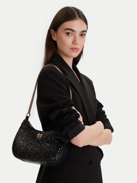 Zdjęcie produktu Torebka PINKO Half Moon Mini AI 25-26 PLTT 105916 A2WC Czarny