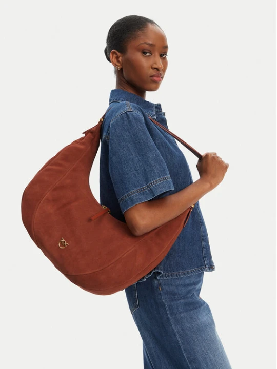 Zdjęcie produktu Torebka PINKO Slouchy Hobo Big PE 25 PLTT 104295 A29N Brązowy