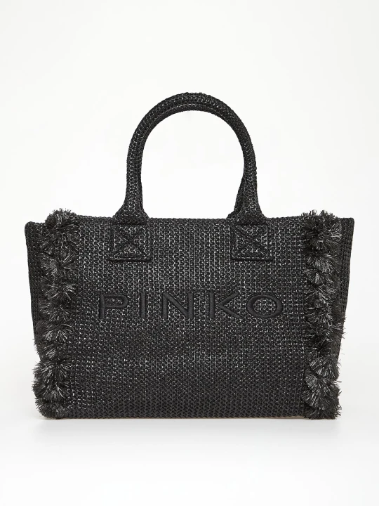 Zdjęcie produktu Torebka plażowy shopper z rafii PINKO