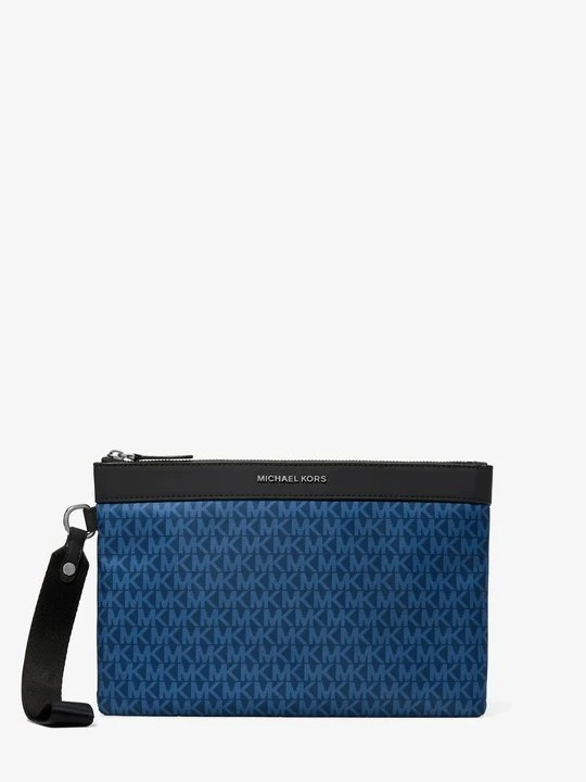 Zdjęcie produktu Torebka podróżna Brooklyn z nadrukiem w charakterystycznym logo Michael Kors RZECZNY NIEBIESKI (Niebieski)