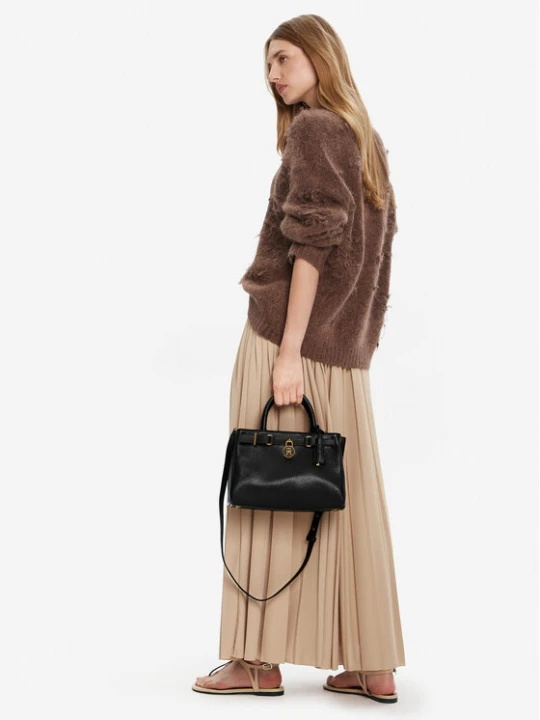 Zdjęcie produktu Torebka Tommy Hilfiger American Icon Mini Tote Leather AW0AW17926 Czarny