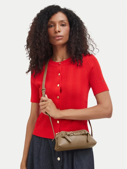 Zdjęcie produktu Torebka Tommy Hilfiger Th Buckle AW0AW19511 Beżowy