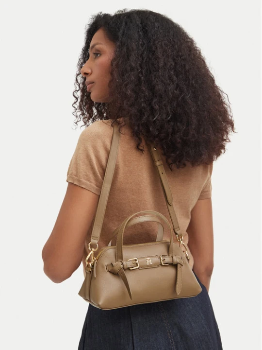 Zdjęcie produktu Torebka Tommy Hilfiger Th Buckle Mini AW0AW19034 Beżowy