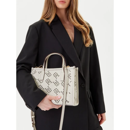 Zdjęcie produktu Torebka Tommy Hilfiger Th City Mini AW0AW17500 Kremowy