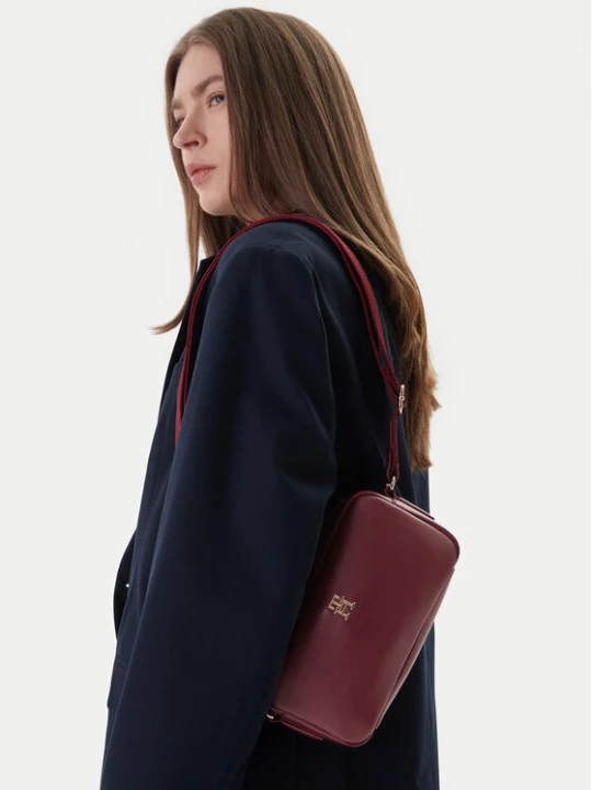 Zdjęcie produktu Torebka Tommy Hilfiger Th Essential Camera Bag AW0AW18370 Bordowy