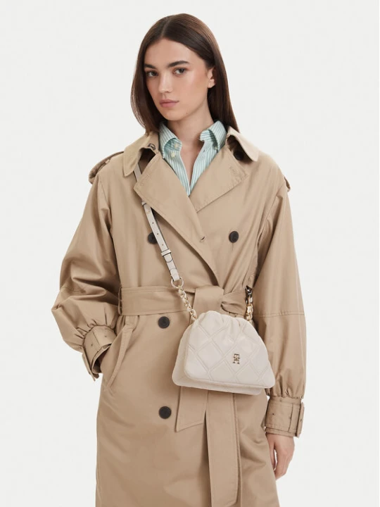 Zdjęcie produktu Torebka Tommy Hilfiger Th Feminine Mini Crossover AW0AW18718 Kremowy
