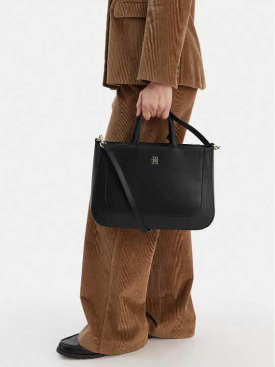 Zdjęcie produktu Torebka Tommy Hilfiger Th Glam Satchel AW0AW18145 Czarny