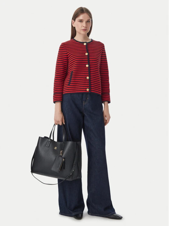 Zdjęcie produktu Torebka Tommy Hilfiger Th Icon Satchel Mono AW0AW18923 Czarny