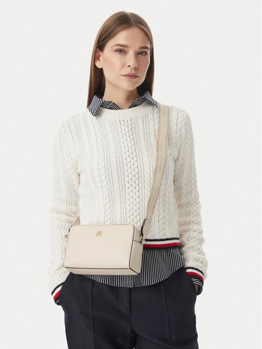 Zdjęcie produktu Torebka Tommy Hilfiger Th Joy Camera Bag AW0AW19060 Kremowy