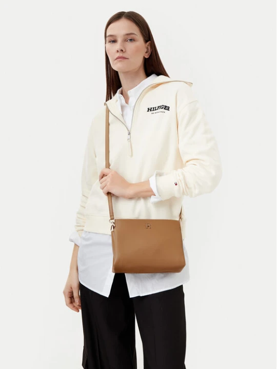 Zdjęcie produktu Torebka Tommy Hilfiger Th Legacy Mini Crossover AW0AW17225 Brązowy