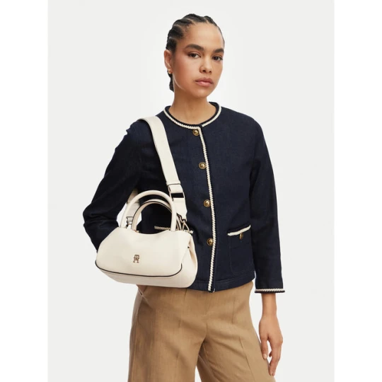 Zdjęcie produktu Torebka Tommy Hilfiger Th Logotape Mini Satchel AW0AW18743 Biały