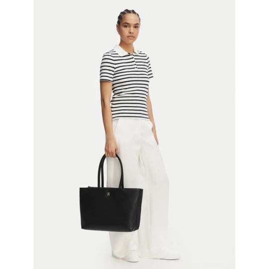 Zdjęcie produktu Torebka Tommy Hilfiger Th Logotape Tote AW0AW18742 Czarny