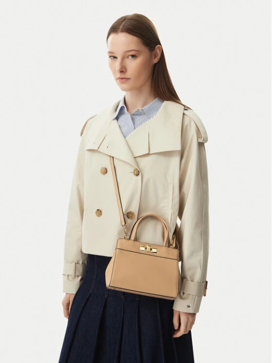 Zdjęcie produktu Torebka Tommy Hilfiger Th Modern Mini Satchel AW0AW18726 Beżowy