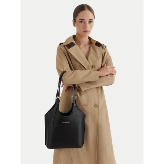 Zdjęcie produktu Torebka Tommy Hilfiger Th Modern Mini Tote AW0AW18617 Czarny