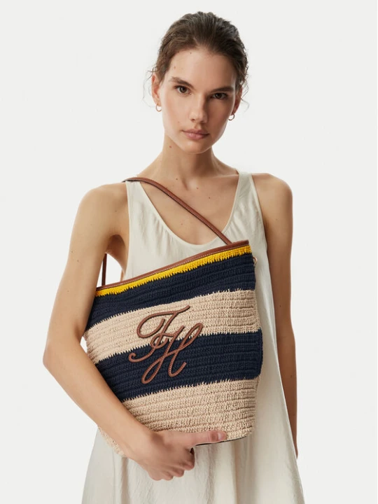 Zdjęcie produktu Torebka Tommy Hilfiger Th Nautical Bucket Crochet Str AW0AW18814 Kolorowy