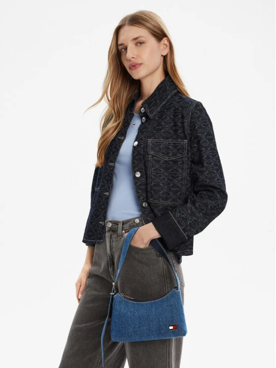 Zdjęcie produktu Torebka Tommy Jeans Tjw Cool Denim Shoulder Bag AW0AW17877 Niebieski