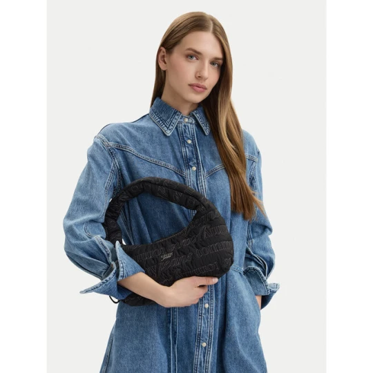 Zdjęcie produktu Torebka Tommy Jeans Tjw Icon Aop Shoulder Bag AW0AW18467 Czarny