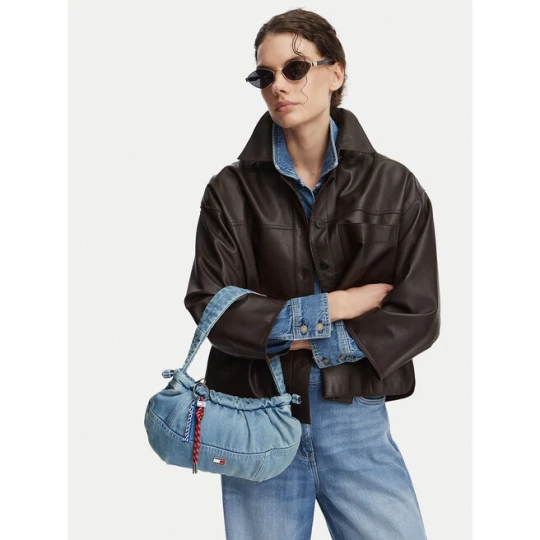 Zdjęcie produktu Torebka Tommy Jeans Tjw Icon Charms Denim Shlder Bag AW0AW18883 Niebieski