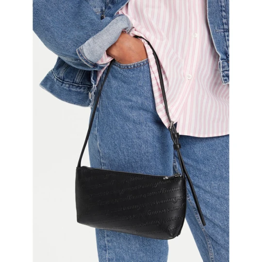 Zdjęcie produktu Torebka Tommy Jeans Tjw Must Aop Shoulder Bag AW0AW17867 Czarny