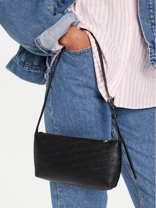 Zdjęcie produktu Torebka Tommy Jeans Tjw Must Aop Shoulder Bag AW0AW17867 Czarny