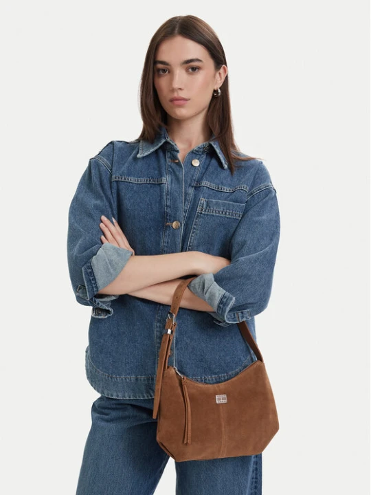 Zdjęcie produktu Torebka Tommy Jeans Tjw Slouchy Suede Shoulder Bag AW0AW18859 Brązowy