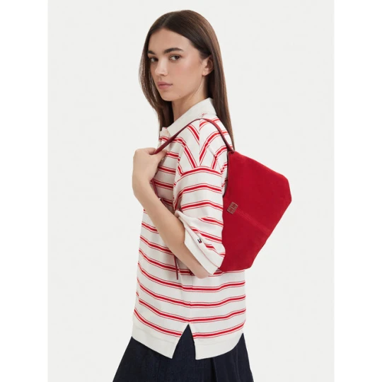 Zdjęcie produktu Torebka Tommy Jeans Tjw Slouchy Suede Shoulder Bag AW0AW18859 Czerwony