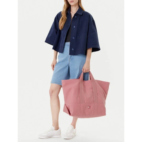 Zdjęcie produktu Torebka Tommy Jeans Tjw Tote Edition Canvas AW0AW17542 Różowy