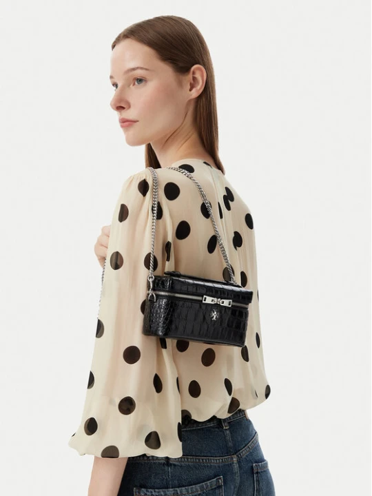 Zdjęcie produktu Torebka Tory Burch Charlie Embossed 185868 Czarny