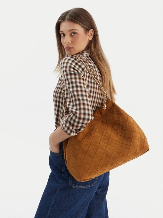 Zdjęcie produktu Torebka Tory Burch Fleming Suede 166064 Brązowy