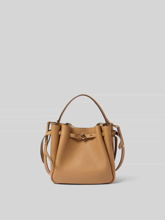 Zdjęcie produktu Bucket bags z detal z logo Tory Burch Camel