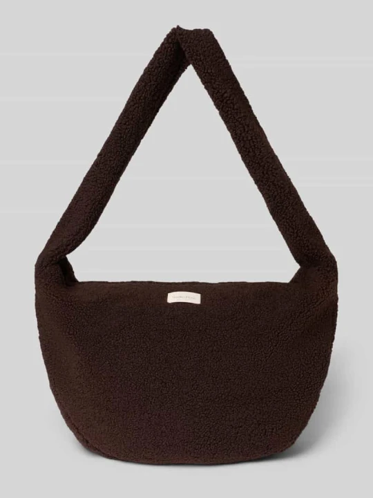 Zdjęcie produktu Torebka typu crossbody z futerka teddy STUDIO NOOS Ciemnobrązowy