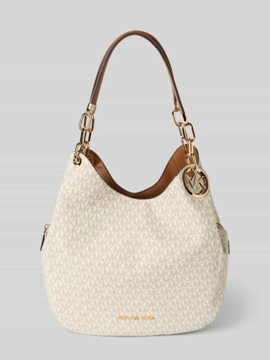 Zdjęcie produktu Torebka typu tote z nadruk z logo na całej powierzchni model 'Lillie' Michael Kors Écru