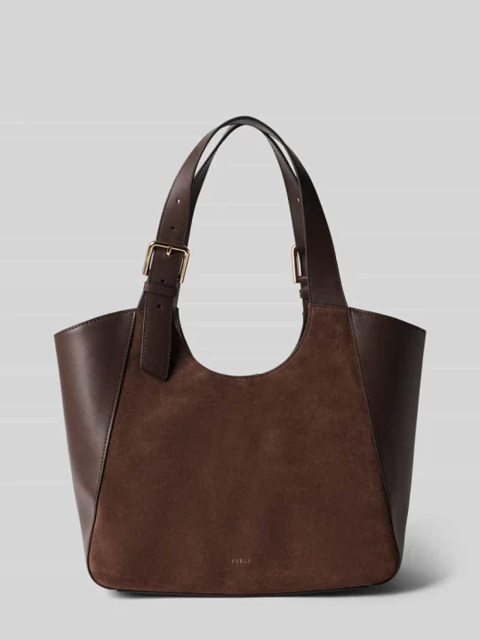 Zdjęcie produktu Torebka typu tote z naturalnej skóry model 'Dora' Furla Ciemnobrązowy
