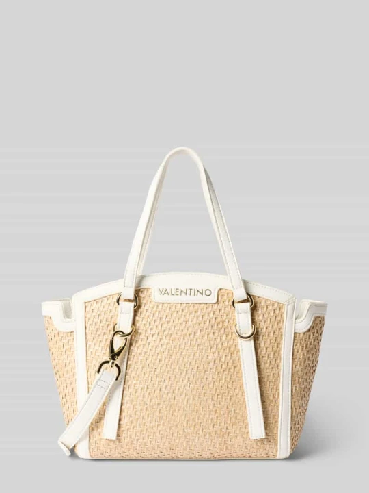 Zdjęcie produktu Torebka w efekcie plecionki model 'Demetra' VALENTINO BAGS Écru